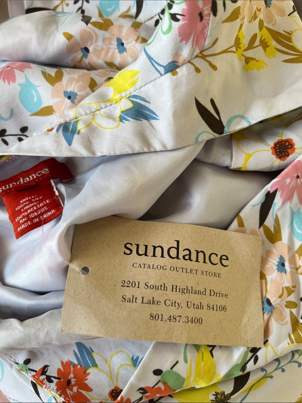 Sundance Blanche Silk Kimono Dress Size 14 NEW - Picture 3 of 4